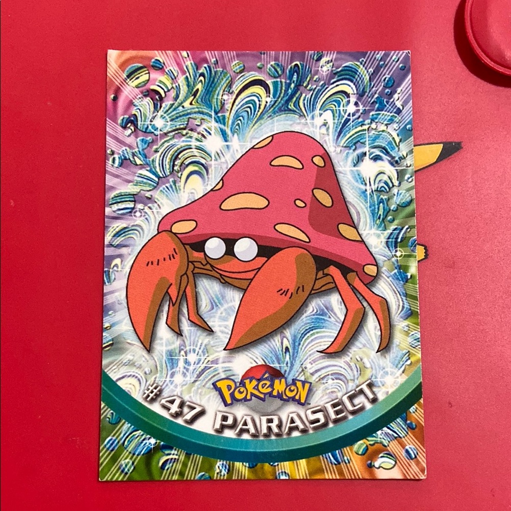 Parasect #47 Pokemon Topps TV Animation Series 1 Non-Holo 1st Print